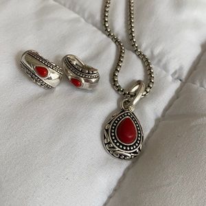 Premier design necklace and earrings set